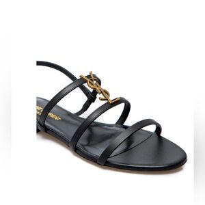 Saint Laurent Cassandra Flat Sandals